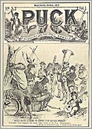 Joseph Keppler Lithograph from Puck Magazine April 11 1877