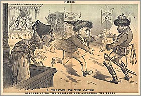 Joseph Keppler Lithograph from Puck Magazine June 6 1877