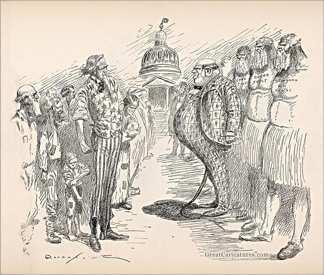 The Threat Before the Fight. The Forces of the Opposition by Homer Davenport